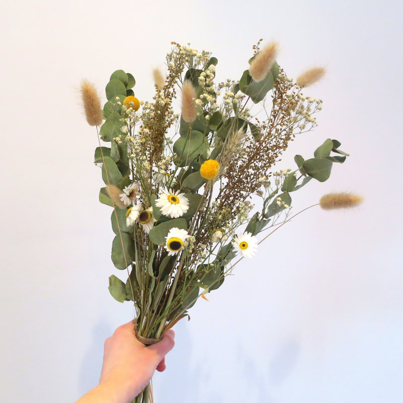 locally grown, sustainable, dried flowers